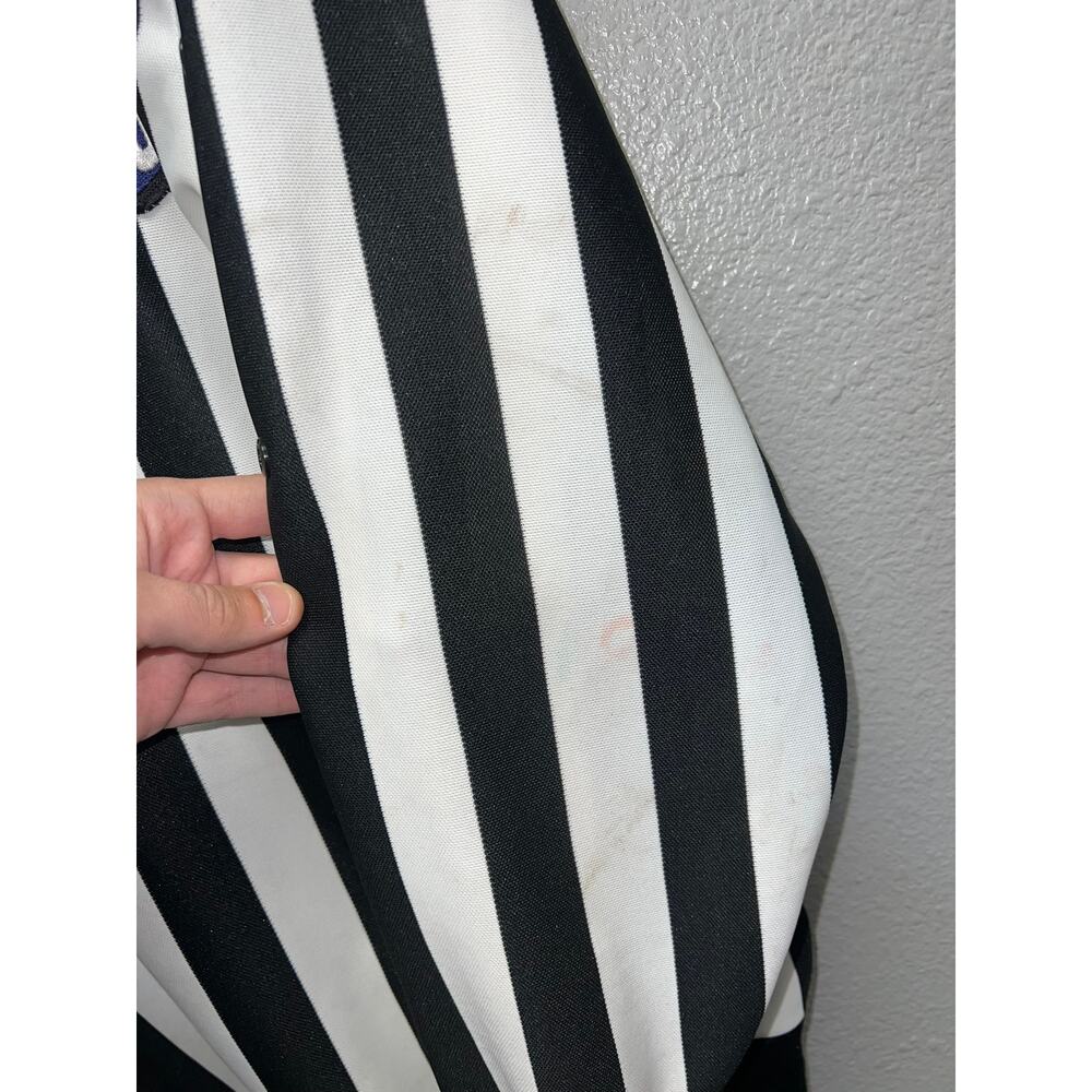 Vintage USA Hockey Referee Jersey Official Black White Long Sleeve 98 90s VTG XL - Picture 6 of 12